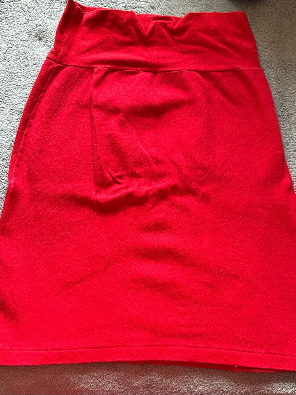 American Apparel Vibrant Red Pencil Skirt